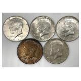 5 - 1966-1967 Kennedy Half Dollars