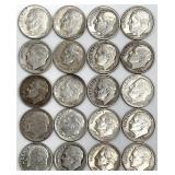 20 - 1964 Or Earlier Roosevelt Dimes