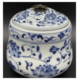 Chinese Blue & White Tea Caddy