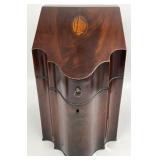 Georgian Mahogany Inlaid Cutlery Box