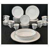 Noritake Spectrum Platinum Rings China Set