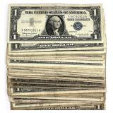 51 US $1 Silver Certificates