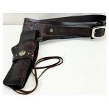 Ruger Tooled Leather Western Gun Belt and Holster