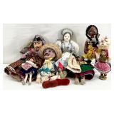 Vintage International Folk Art Doll Collection