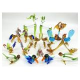 Group Art Glass Animal Figurines