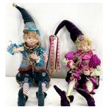 Set of 2 Christmas Elves 24 "