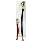 2 Vintage Embossed Swords Made in India