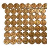 Uncirculated Roll of 50 1971 Lincoln Cents