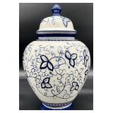 Vintage Chinese Blue & White Ginger Jar
