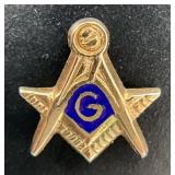 10K Gold Masonic Tie Tack