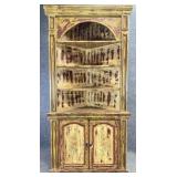 Paint Distressed Corner Cabinet