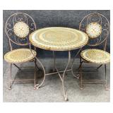 Mosaic Style Bistro Table & Chairs