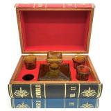 Wooden Faux Book Decanter Storage Box