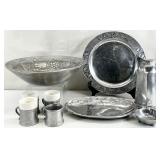 Wilton Armetale Pewter Crab Tray, Mugs & More