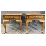Pair Oak Kincaid End Tables