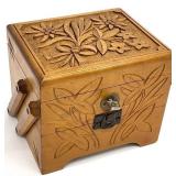 Vintage Jouets Weber Swiss Carved Wood Music Box