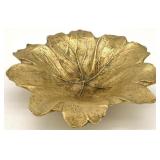 Virginia Metalcrafters May Apple Leaf Brass Dish