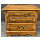 Pine Tone 2 Drawer Nightstand