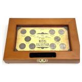 10pc US Nickels Type Set w/ Case