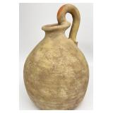 Large Amphora Style Terra Cotta Pottery Pitcher