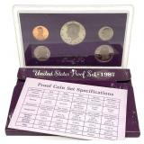 1987 5pc US Proof Set