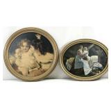 2 Vintage Gold Framed Art Prints