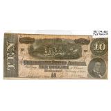 1864 Confederate States of America $10 Note