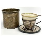 2 Sterling Silver Cups