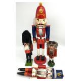 4 Vintage Wooden Nutcrackers, AS IS