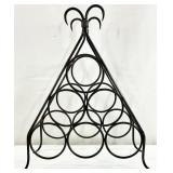 Wrought Iron Wine Bottle Rack