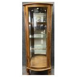 Petite Oak Display Cabinet