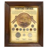 Framed Wartime Coinage Set