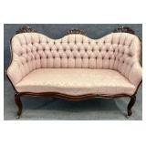 Victorian Button Tufted Settee