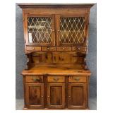 Pine Stepback Hutch