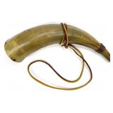 Antique 1808 Etched Powder Horn