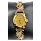 Black Hills Gold Watch w/ 10K Gold Band Ends