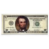 2003 Colorized $5 Lincoln Note