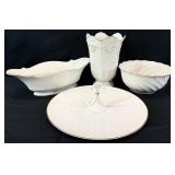 4pc Lenox China Serving Dishes & Vase