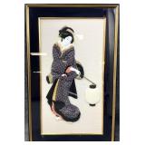 Framed Fabric Geisha