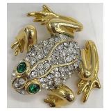 Carolee Frog Brooch