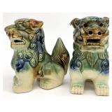 Pair Porcelain Japanese Foo Dogs