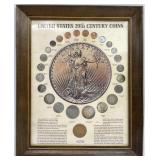 Framed 20th Century US Type Coins Set