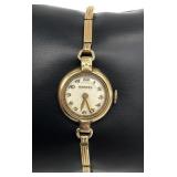 14K Gold Face Vintage Harvel Ladies Watch