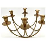 Mid Century Brass 8-Arm Candelabra