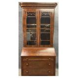 Empire Mahogany Bookcase Secretary