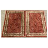 Pair 3.10 x 5.6 Oriental Style Modern Rugs