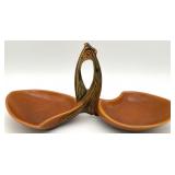 Roseville Pinecone Brown 462 Double Tray