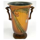Roseville Pinecone Brown 9.7-7 " Flared Vase
