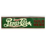 Pepsi Cola Tin Metal Advertising Sign