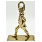 Virginia Metalcrafters Brass Soldier Doorstop, 8.5